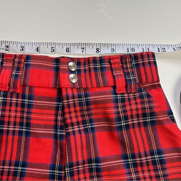 Retro Vintage 1970s JC Penny Tartan Plaid Flare Pants - Picture 11 of 11